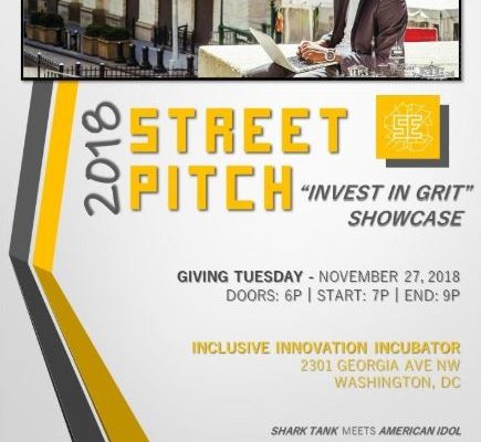 flyer for 2018 Street Pitch event