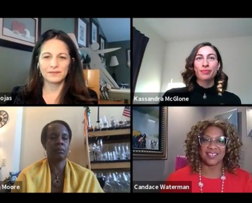 screenshot of the diversity equity and inclusion online panel