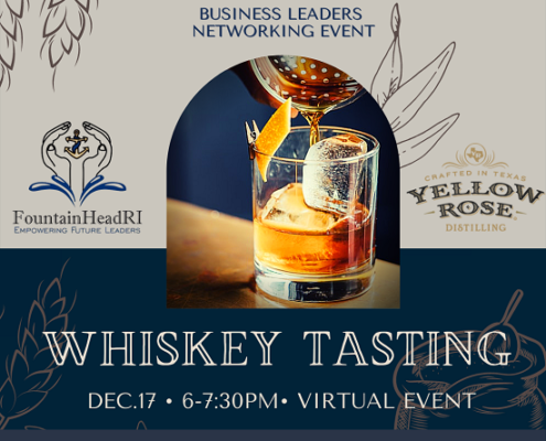 whiskey tasting event flyer