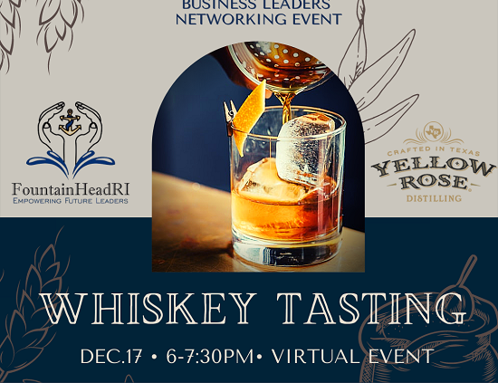 whiskey tasting event flyer