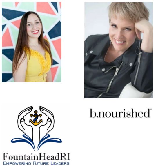 fountainhead logo and jatie mcdonald headshot